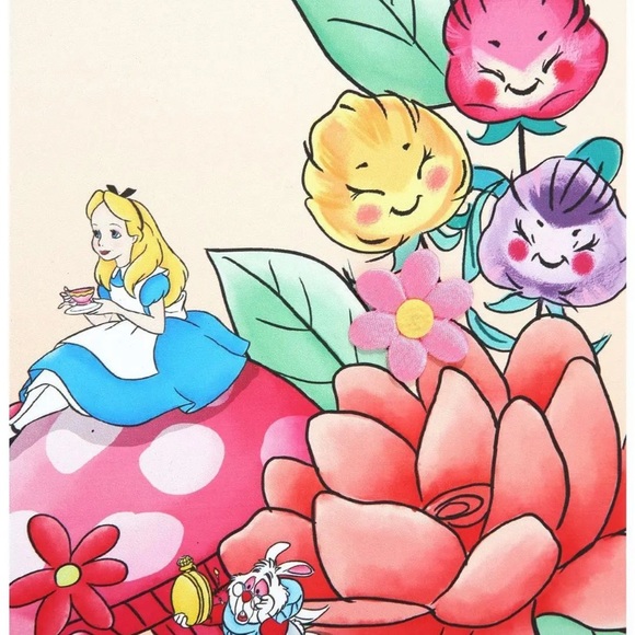 Loungefly Disney Alice in Wonderland Garden Flowers Satchel Crossbody Bag - Picture 3 of 12